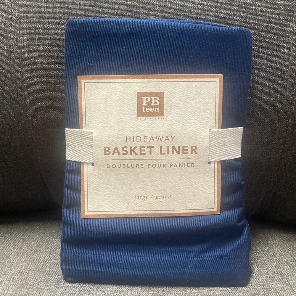 Pottery Barn Teen Navy Basket Liner